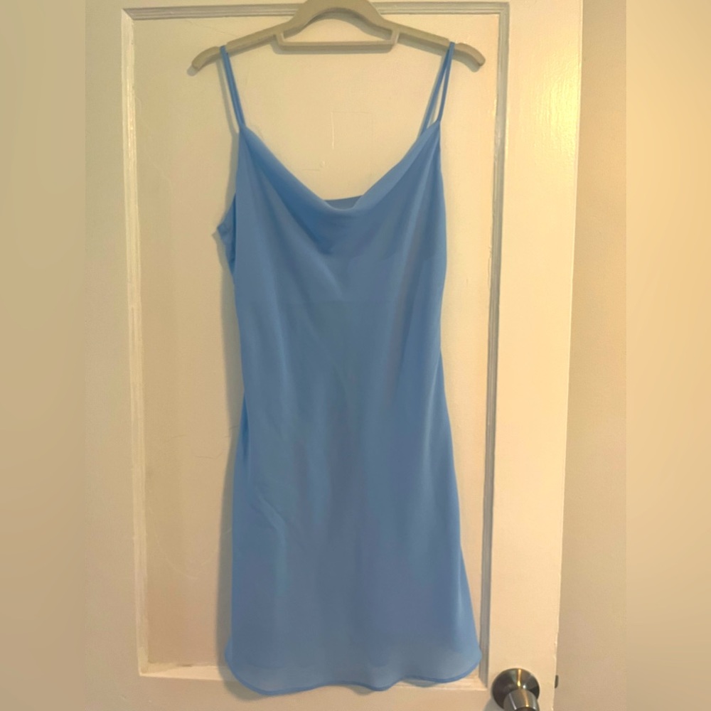 NWT. Light blue breezy mini dress.